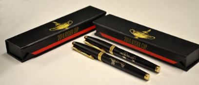 2x 2010 Ryder Cup official pens - in the original boxes