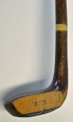 Tom R. Fernie Sunday golf walking stick - fitted with socket head golf club handle with owners