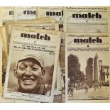 Collection of Match L'Intran French sporting magazines from 1927 - 1936 with emphasis on Tour De