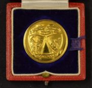 1910 Lytham St Anne's Golf Club Gold Medal - engraved on the back "Spring Meeting 1912 - Ladies Gold
