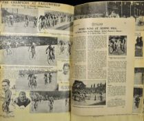 Cycling Scrapbook c.1922 onwards to containing a quantity of newspaper clippings and cuttings such