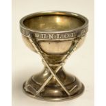 Dunlop silver "Hole In One" trophy - hallmarked Birmingham 1929 complete with crossed golf clubs