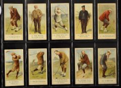 Rare Set of Copes Cigarette Cards titled 'Cope's Golfers' c.1900 complete set of 50/50 -2x with