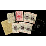 Rare Vic. Golf Card game c.1900 - titled "Flog or Card Golf" comprising 52 cards featuring real