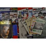 Formula One Selection including Nigel Mansell Signed Autobiography also includes programmes such