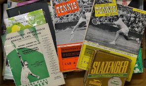 Assorted Tennis Memorabilia Collection includes a boxed set of 4x 1979 Slazenger LTA Balls, 1950s