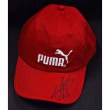 Sebastian Vettel Signed Formula One Cap 2016 Puma Ferrari F1 VIP Cap red Adult size signed to the