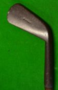 John Gray Prestwick smf mid iron c. 1890 - replaced modern hide grip with underlisting