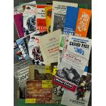 Assorted Motor Cycle Racing Memorabilia includes 1953 and 1954 British Motor Cycles Booklets, 1956