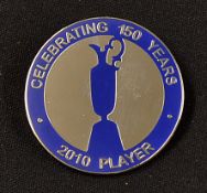 2010 Open Golf Championship Players Enamel Badge- 150th Championship played at St Andrews and won by