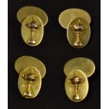 2x 1997 Ryder Cup "Valderrama" silver gilt cuff links - all hallmarked, mounted with The Ryder Cup