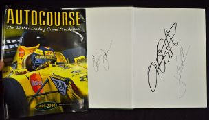 Eddie Jordan Signed Book 'Autocourse' The World's Leading Grand Prix Annual 1999-2000 signed to