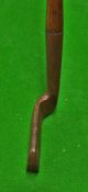 Very early "Taylors Putter" exaggerated bent neck c.1895 - very heavy putter with sturdy hosel