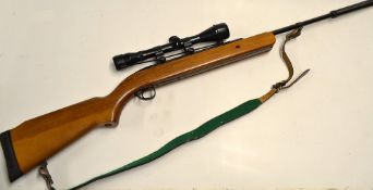 Fine BSA Airsporter .177 air rifle - underlever, with top side lever loader, fitted with Parker Hale