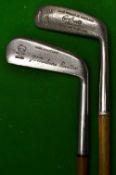 Late Geo Nicoll Gem putter and a Wee Mac wry neck coated steel shafted putter (2)