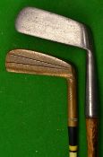 Taylors Own Putter - very bent neck putter together with an unusual Walter Hagen brass blade