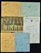 1954 Cricket Autograph Selection to include 1954 Nottinghamshire C.C.C., Leicestershire C.C.C.,