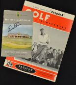 1962 Open Golf Championship programme signed by winner and defending Champion Arnold Palmer - played