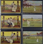 Lawn Tennis 1900s onwards Postcard Album consisting of approximately 200 wonderful Lawn Tennis