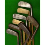 8x assorted blade putters to incl Anderson Anstruther ridge backed goose neck blade, Jack Logan Cape