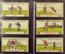 Set of Felix S Berlyn Golfers' Blend trade cards - complete set of 25/25 Nostalgia reprints (VG)