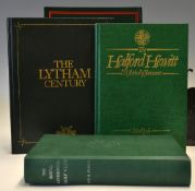 Golf Club and Golfing Society Centenary and Histories (4) to incl E.A Nickson - "The Lytham