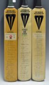 John Inchmore 1985 Benefit Signed Cricket Bat features Worcestershire CCC v Warwickshire CCC