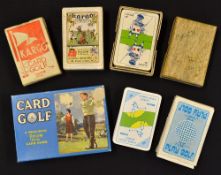 Collection of Pepys Series golf card games to incl 4x Kargo, Card Golf and another "Play Golf"