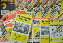 Wolverhampton Speedway Selection 1960s onwards includes 1961 v Poole, Stoke, 1965 v Vargarna, West