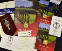 2005 GB&I PGA Cup Match selection played at the K Club to incl silver pitch mark repairer, ball