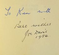 Joe Davis Signed 'How I Play Snooker' Book 1950 inscribed to the front page 'To Ken with best wishes