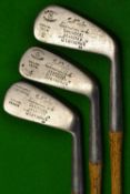 3x Josh Taylor Richmond Park Staynorus matching rustless irons to incl 2,4, and mashie with