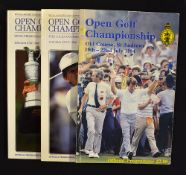 3x 1980's Open Golf Championship programmes signed 58 players including 18x major winners Sandy