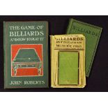 Billiards Books 'The Game of Billiards and How To Play It' by John Roberts, c1905, with 142