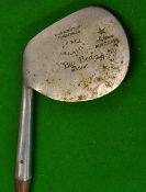 Extremely rare and unusual Wm Gibson Big Ben giant left hand mashie with a junior mammoth style head