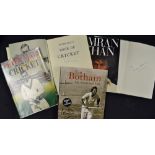 Selection of Signed Cricket Books to include 'Ian Botham My Illustrated Life', 'Peter May's Book