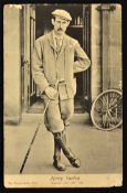 Harry Vardon golfing postcard - titled Harry Vardon Champion 1896, 1898, 1899 - Wrench Series No.
