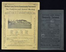 1919 Northern Lawn Tennis Championship Programme dated 3 to 7 June at West Didsbury, Manchester