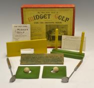 Early "Midget Golf for the Drawing Room" boxed game - by Royal Letters Patent containing 2 golf