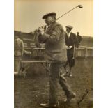 James Braid 5x Open Golf Champion original signed photograph c. 1930's - b&w press size photograph