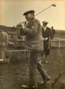 James Braid 5x Open Golf Champion original signed photograph c. 1930's - b&w press size photograph