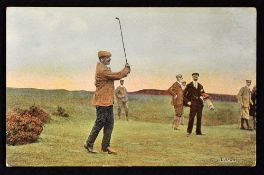 A (Sandy) Herd colour golfing postcard slight bruising to the corners unused (G)