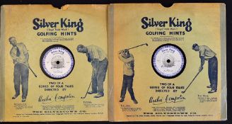 2x Silver King "Golfing Hints" instruction vinyl records - both in the original sleeves featuring