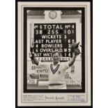 Dennis Amiss Signed Cricket Photograph authenticated and photographed by Ken Kelly, 9/12 produced, a