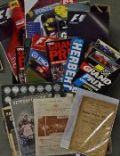 Assorted Formula One Grand Prix Memorabilia includes Murray Walker's Grand Prix Year Booklets