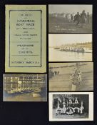 Oxford and Cambridge Rowing Postcard Selection includes real photocards of Oxford crew 1904, 1908,