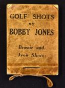 Bobby Jones "Golf Shots" Flicker book titled Brassie and Iron Shots - Copyright Harrods London -