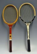 Collectable Slazenger Tennis Rackets to include Lew Hoad 'Senior' and Ken Rosewell 'Junior