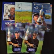 4x 1990's Open Golf Championship programmes signed by 190# players incl '94 signed by 41#