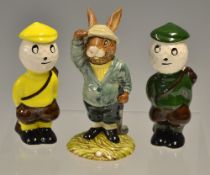 Royal Doulton "Bogey Bunnykins" golfing figure c.1984 series no DB 32 overall 4"h together with 2x